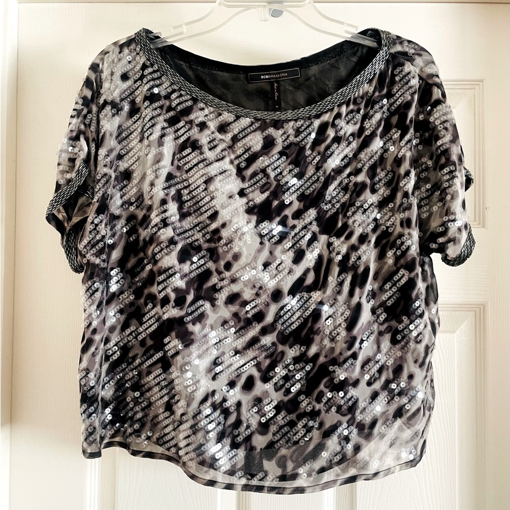 BCBG Max Azria Sequin Blouse